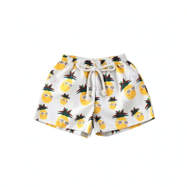 Baby Boys Swim Trunks Polyester Quick Dry Tropical Print-1