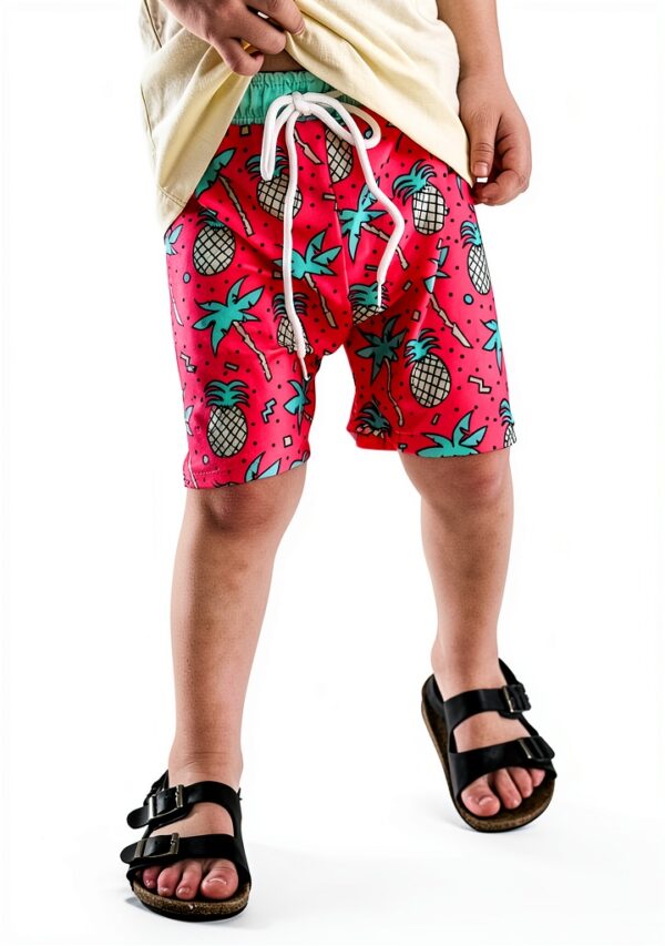 HIHA Boys Swim Trunks Quick Dry Fabric Elastic Waistband-1