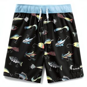 Hurley Baby Boys Swim Trunks Supersuede Drawcord Pocket-0