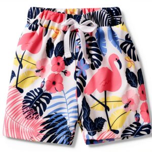 Aalizzwell Baby Boys Swim Trunks Cotton Spandex Multiple-0