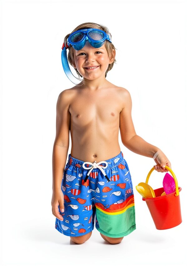 Toddler Swim Trunks Quick Dry UPF 50 Plus Boys Sizes 2T 6Y-3