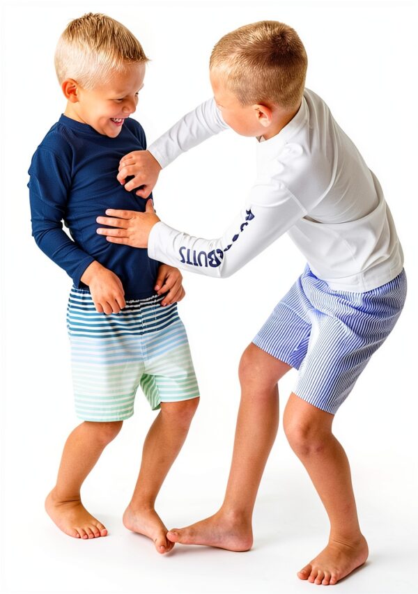 RuggedButts Seersucker Swim Trunks UPF 50 Water Repellent-2
