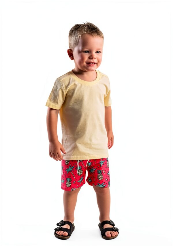 HIHA Boys Swim Trunks Quick Dry Fabric Elastic Waistband-2