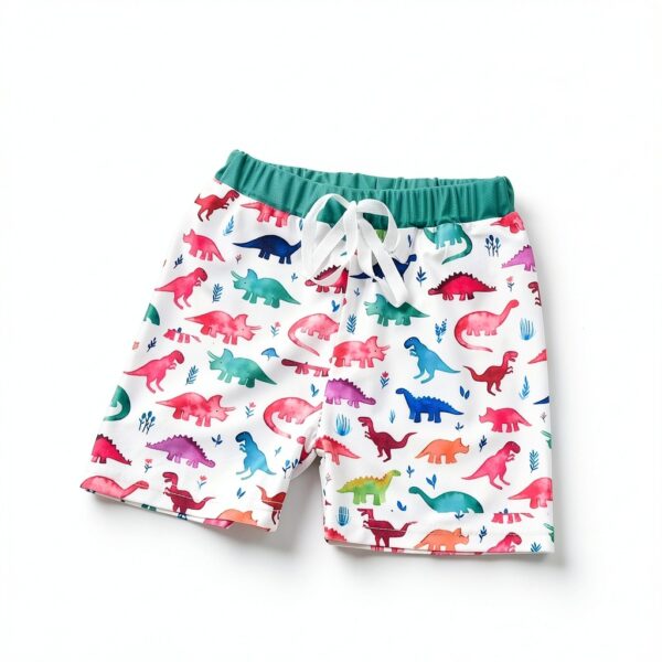 Baby Boys Swim Trunks Soft Polyester Dinosaur Print 2-3T-1
