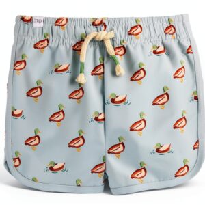 Mud Pie Peached Nylon Swim Trunks Baby Boys Comfort Style-0