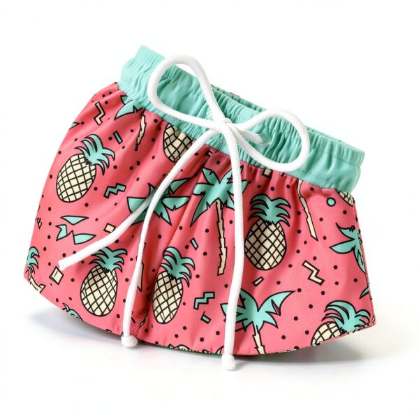 HIHA Boys Swim Trunks Quick Dry Fabric Elastic Waistband-4