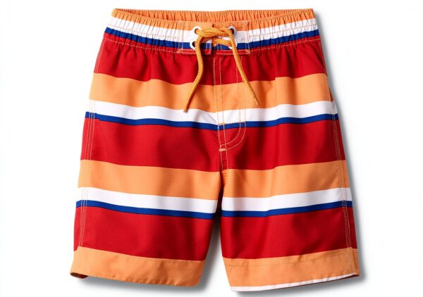 Gap Baby Boys Swim Trunks UPF 50 Quick Dry Red Stripes-0