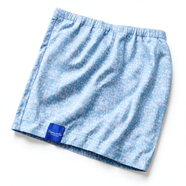 Ocean Blue Speckle Swim Trunks Mens Baby Boys Stretch Fit-2