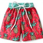 HIHA Boys Swim Trunks Quick Dry Fabric Elastic Waistband-0