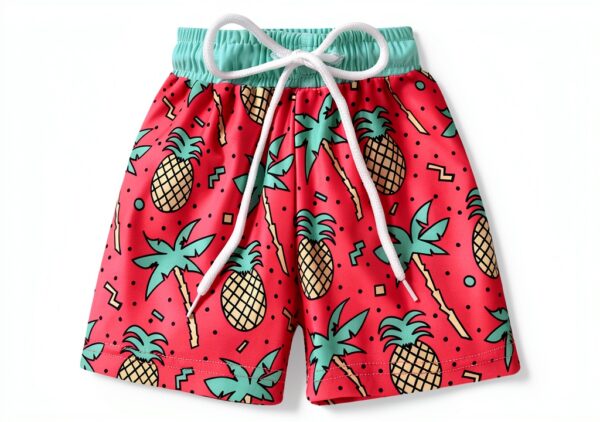 HIHA Boys Swim Trunks Quick Dry Fabric Elastic Waistband-0