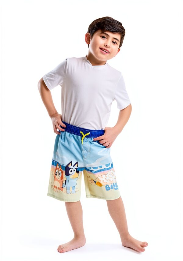 Bluey Boys Swim Trunks UPF 50+ Sun Protection Blue-4