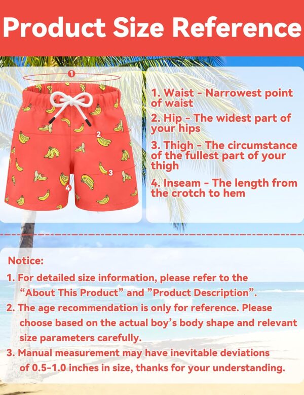 Toddler Swim Trunks Quick Drying UPF 50 Plus Adjustable-5