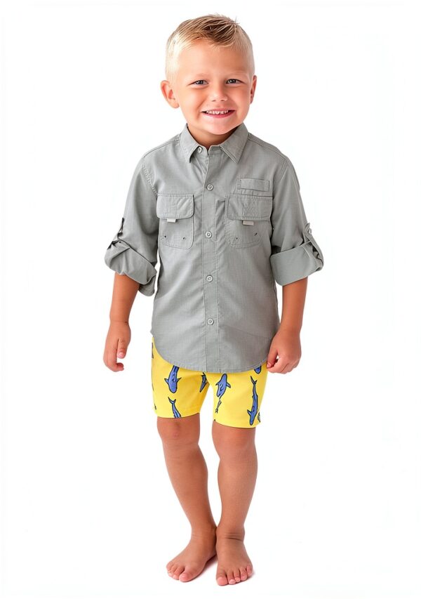 RuggedButts Boys Swim Trunks UPF 50 Sun Protection-2