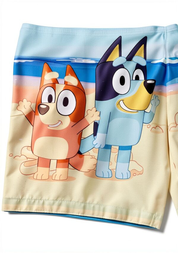 Bluey Boys Swim Trunks UPF 50+ Sun Protection Blue-2