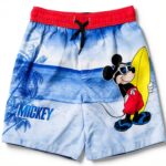 Disney Mickey Mouse Boys Swim Trunks UPF 50+ Blue 2T-0