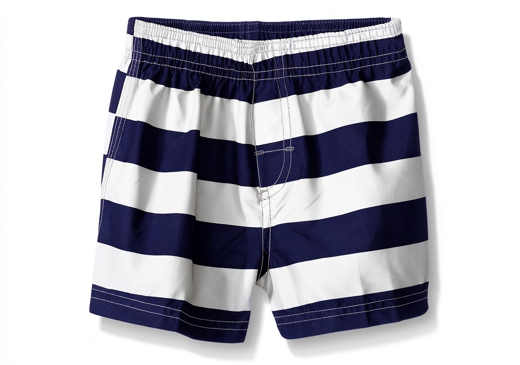 Kanu Surf boys swim trunks in Troy Navy color on a beach